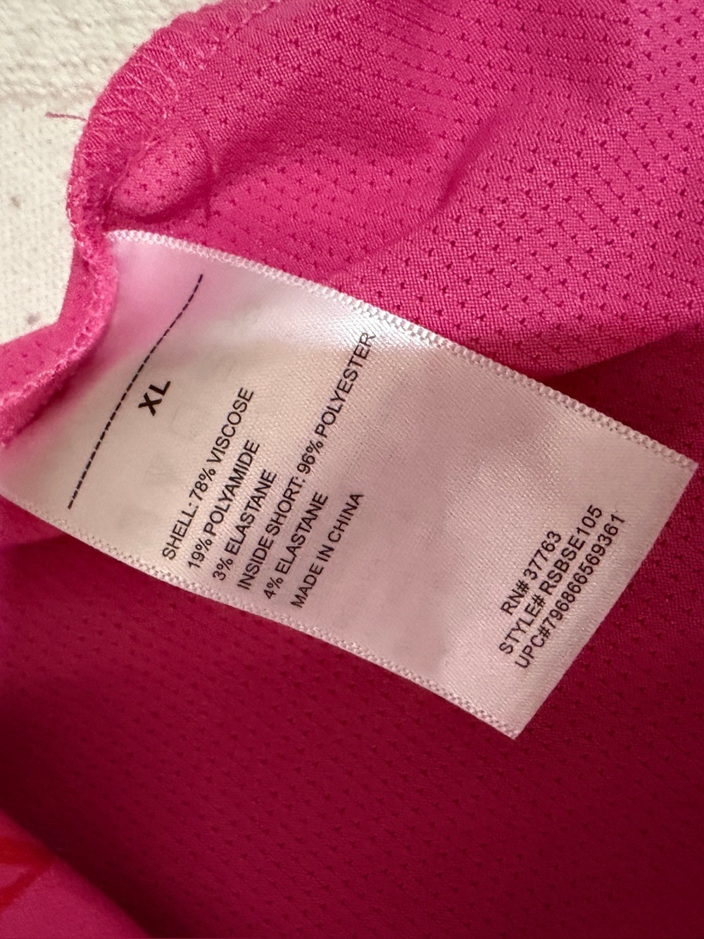 Rafaella size XL bright pink skort with floral design. Preppy perfection. - Picture 8 of 13